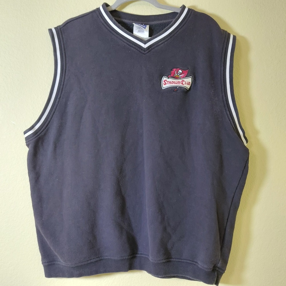 Tampa Bay Buccaneers Adidas Vest‎ Mens Stadium Club NFL Football Fleece